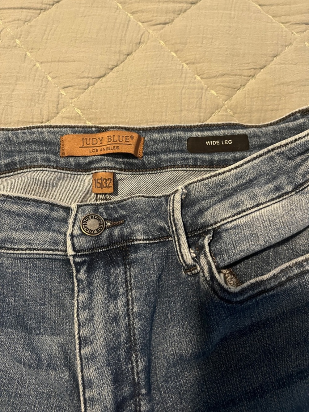 Judy Blue Light Blue Wide Leg Denim Capris